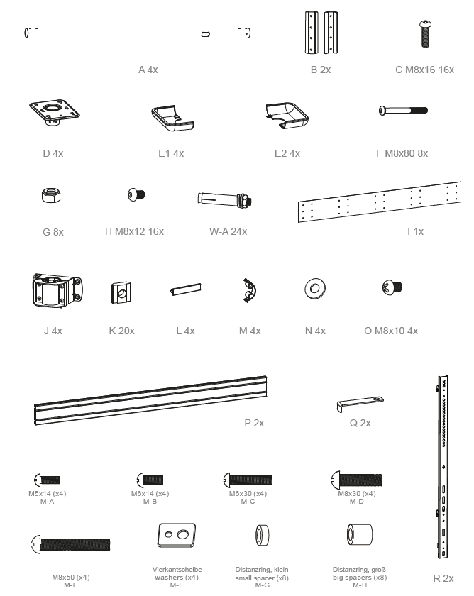 HAGOR 3349 CPS Floor Ceiling Single HD Stand fig (1)
