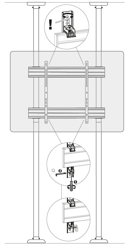 HAGOR 3349 CPS Floor Ceiling Single HD Stand fig (17)