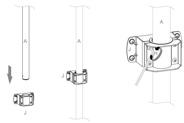 HAGOR 3349 CPS Floor Ceiling Single HD Stand fig (7)