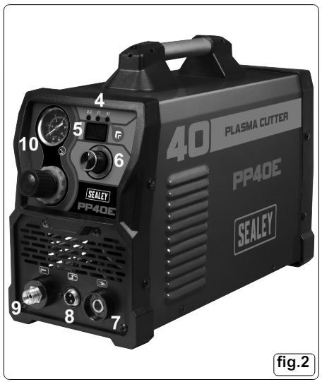 SEALEY PP40E.V2 40A Plasma Cutter Inverter fig (6)