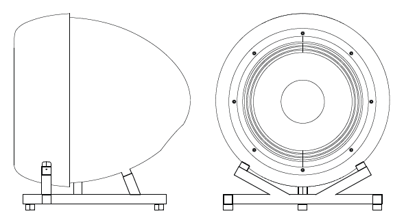 Pequod Ovoid Sub 5.1 18 Inch Bass Reflex Subwoofer product